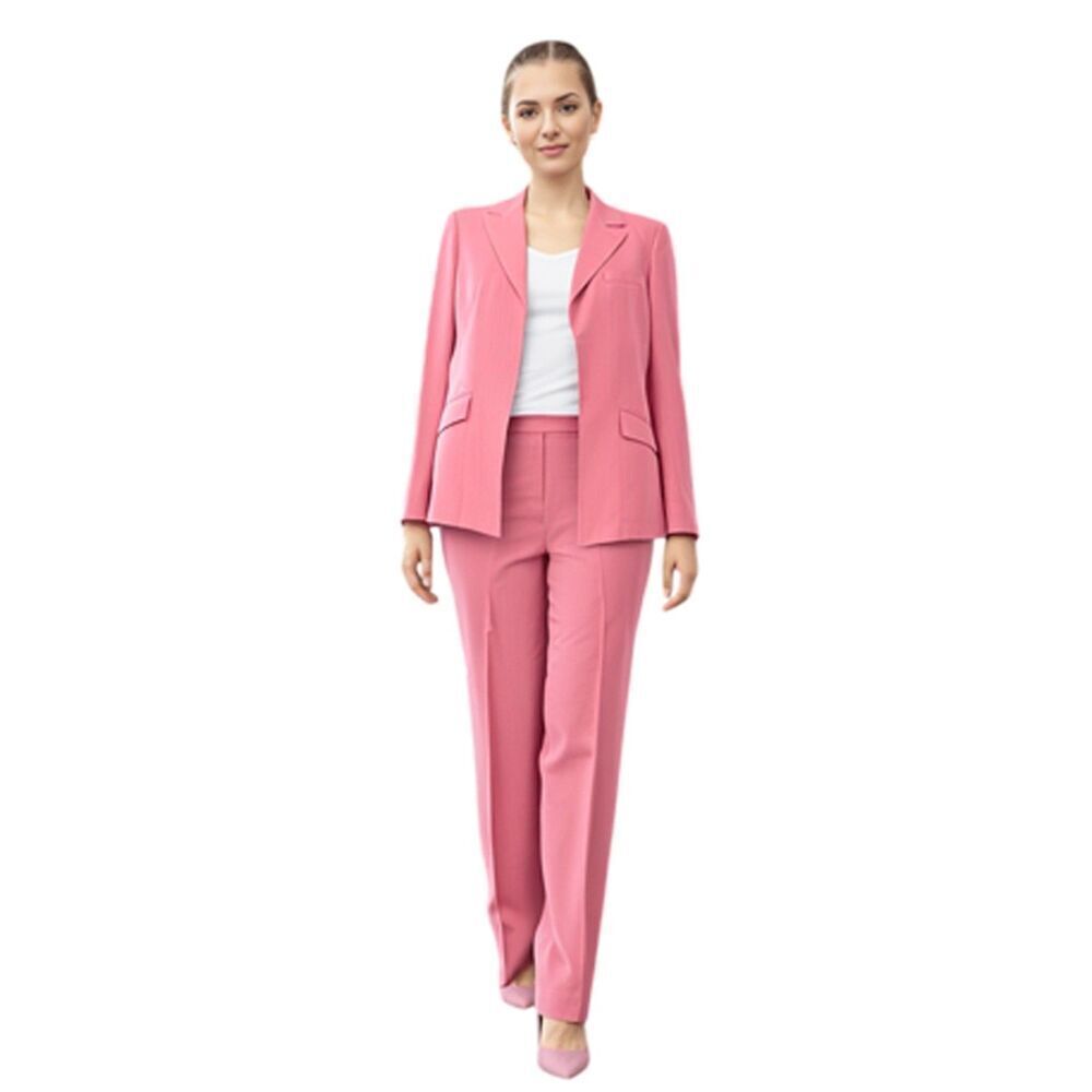 Kasper Pink 3 Piece Pant Suit Size 4